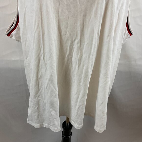 Universal Standard Top 3X White Blue Red Trim Sleeveless - Picture 4 of 11